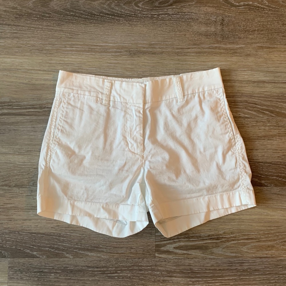J Crew White Chino Shorts